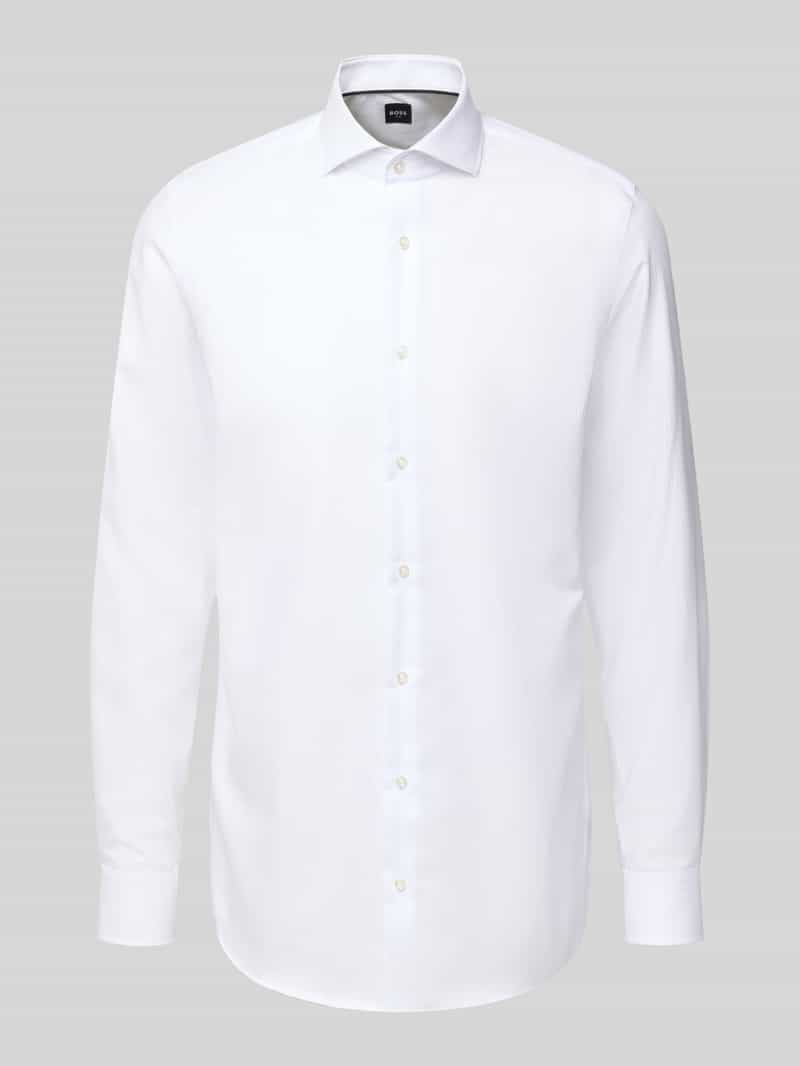 Boss Slim fit zakelijk overhemd met extra lange mouwen