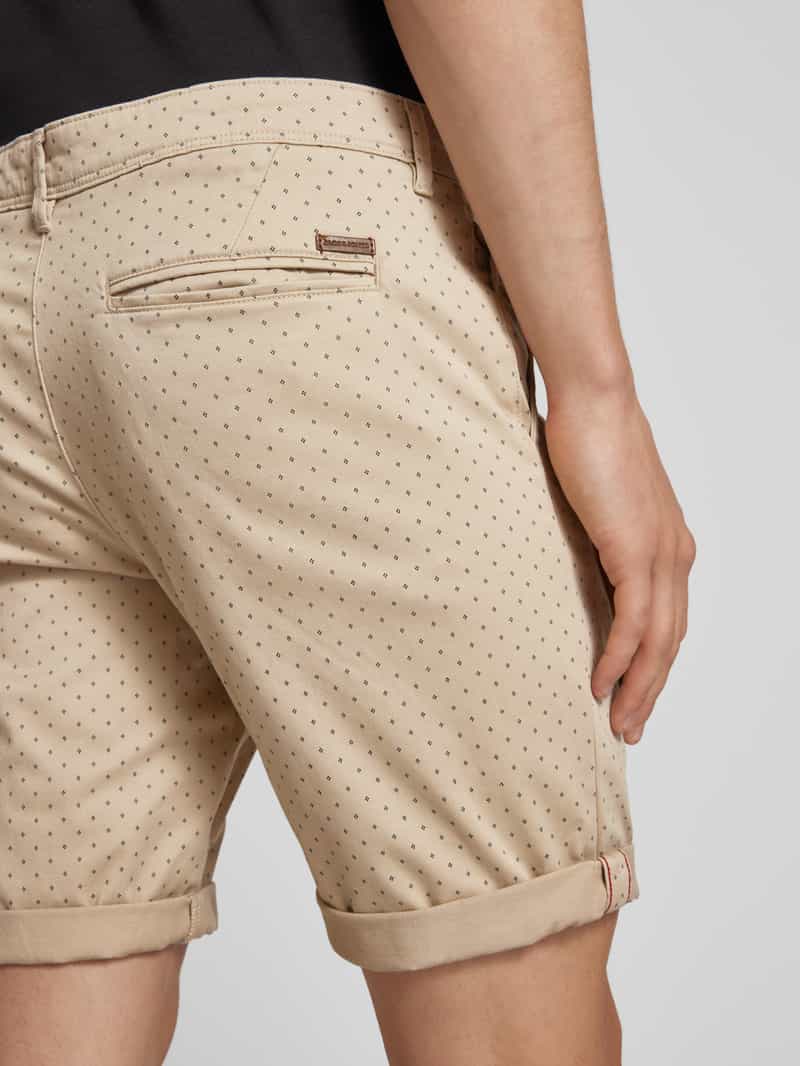 jack & jones Korte regular fit broek met steekzakken model 'BOWIE'