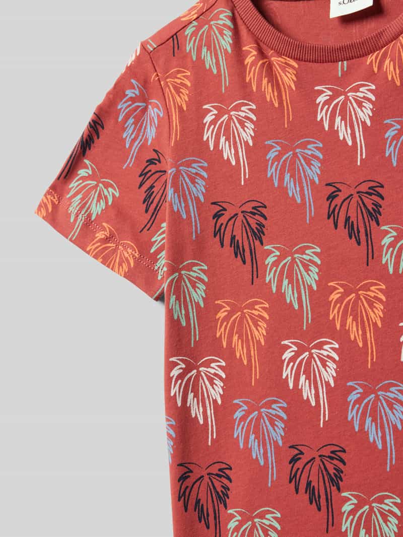 s.Oliver RED LABEL T-shirt met all-over motief regular fit