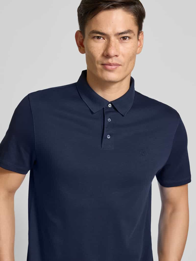 CK Calvin Klein Relaxed fit poloshirt met logostitching model 'SUPMA'
