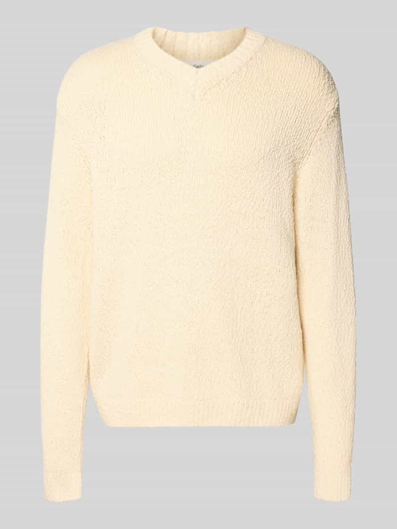 Selected Homme Regular fit gebreide pullover van puur biologisch katoen model 'Angus'