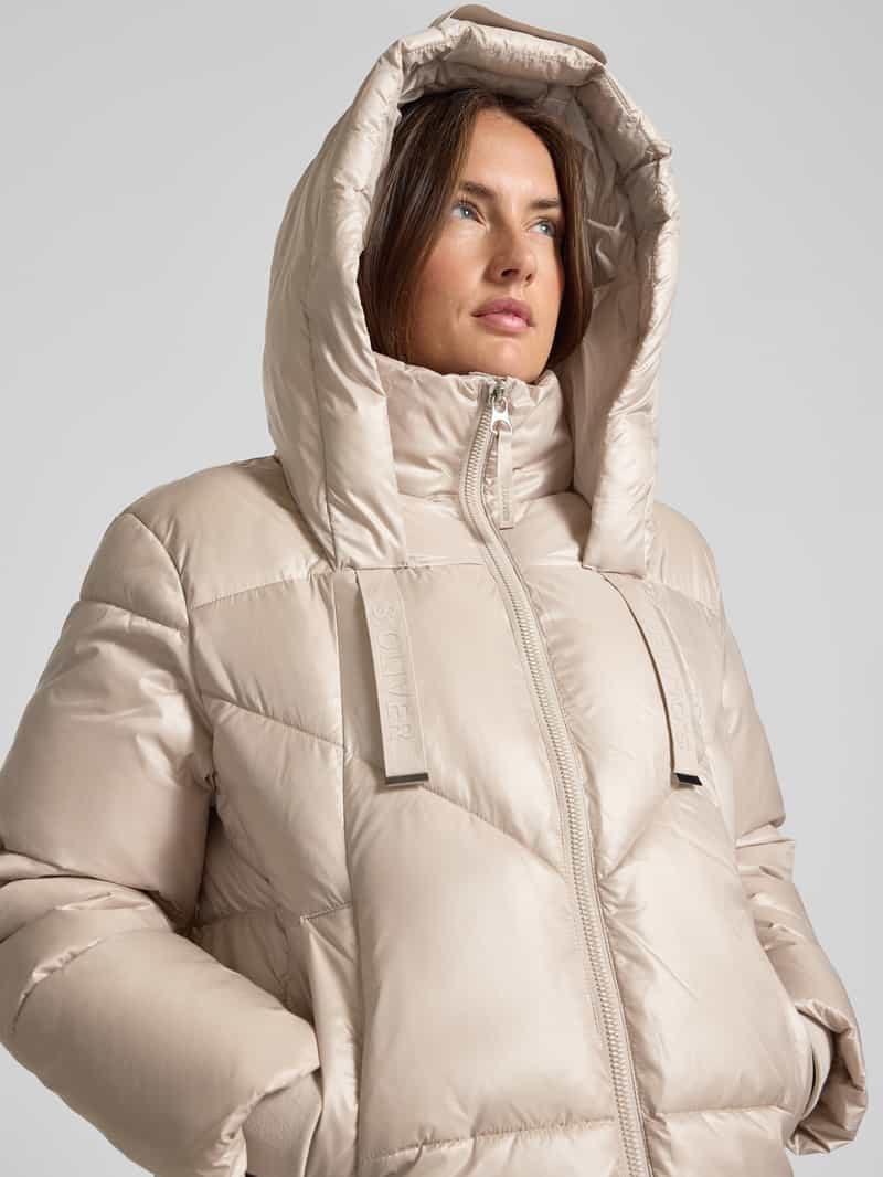 s.Oliver RED LABEL Boxy fit gewatteerd jack met capuchon