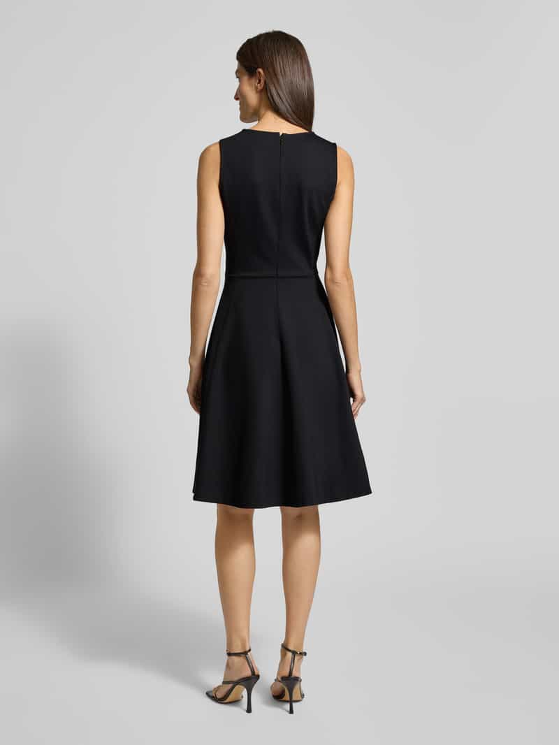 Lauren Ralph Lauren Knie-lange jurk van Viscosemix Model 'CHARLEY' zwart, foto 2