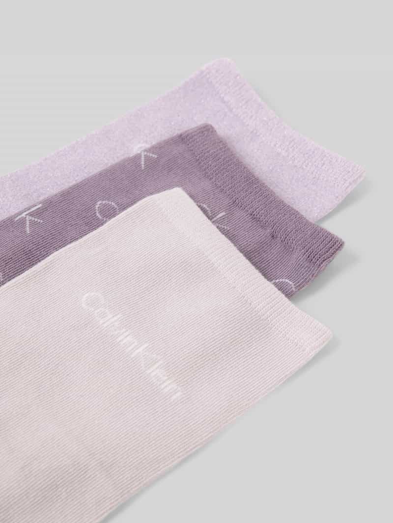 CK Calvin Klein Sokken met labeldetail inclusief cadeaubox in een set van 3 paar
