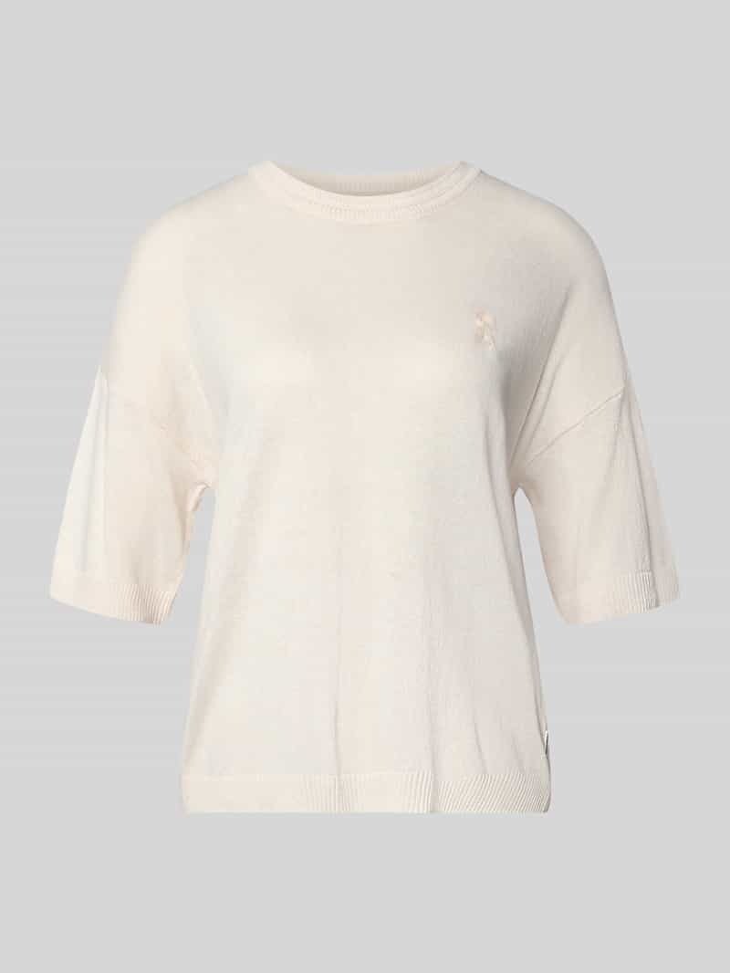 relaxed fit trui van linnenmix model 'SL LINEN'