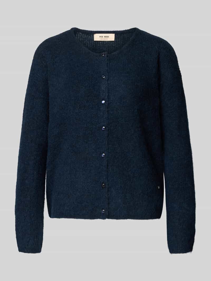 MOS MOSH Gebreid jack met ronde hals model 'Almine'