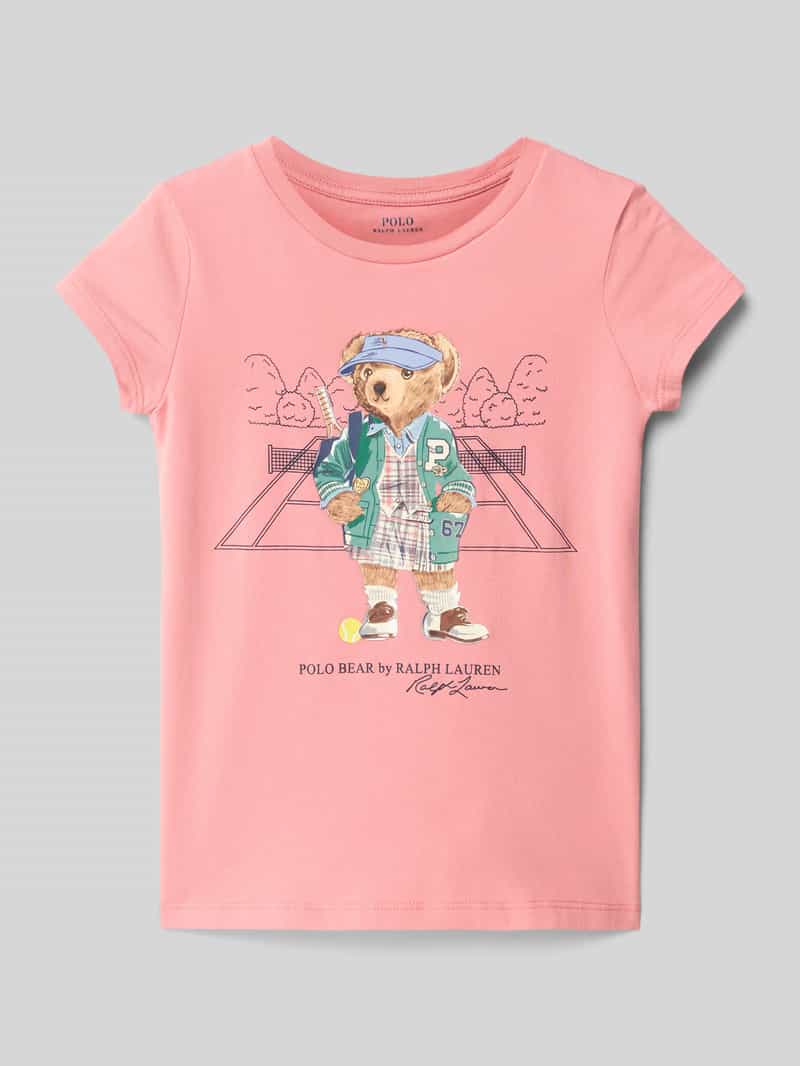 Polo Ralph Lauren Kids T-shirt met label- en motiefprint