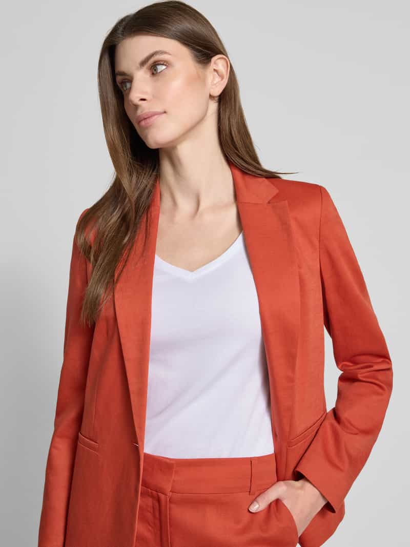 Christian Berg Woman T-shirt met geribde V-hals