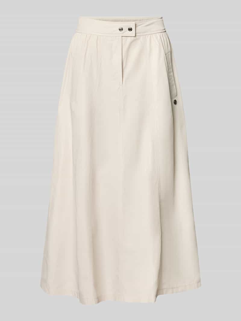 Marc Cain Midirock mit Eingrifftaschen in Sand, Größe 36 207723536
