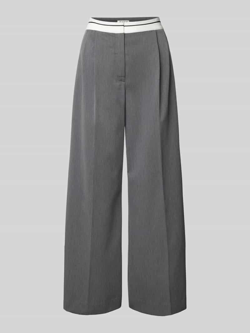 Jake*s Casual Wide leg stoffen broek met bandplooien