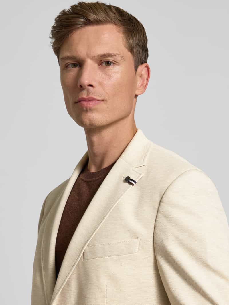 Bugatti Regular fit 2-knoops colbert met reverskraag