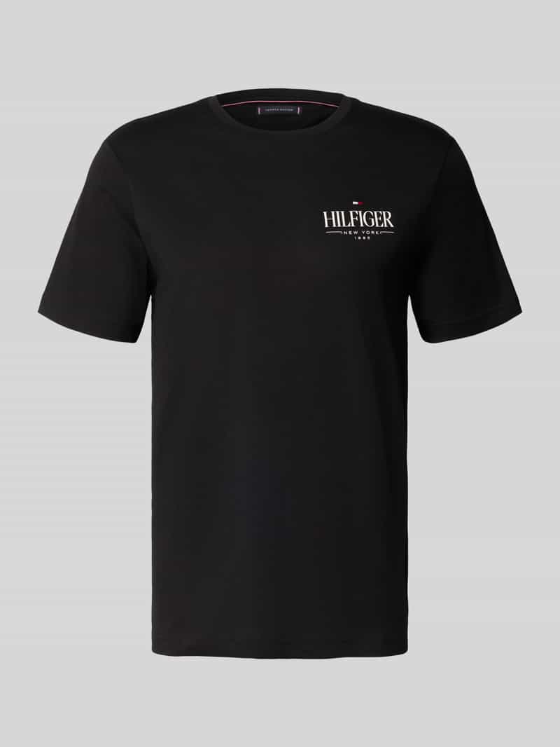 Tommy Hilfiger T-shirt REG CORP LOGO C-NK SS met een logo-opschrift