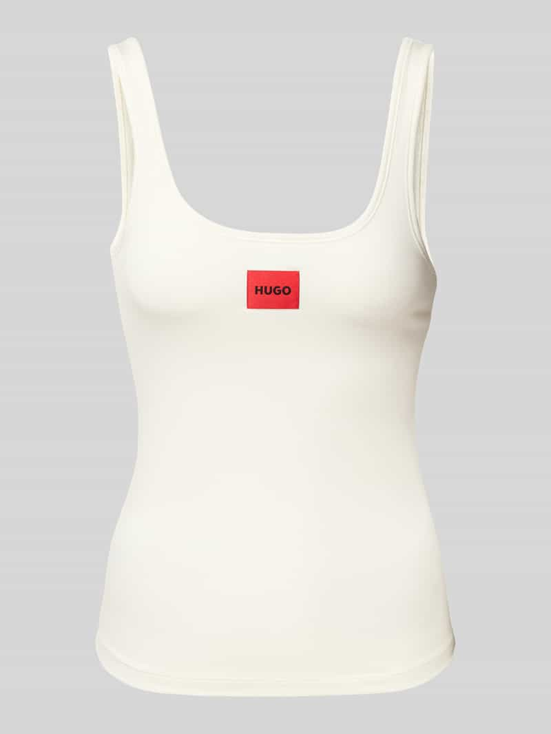 HUGO Tanktop met labelpatch, model 'Red Label'