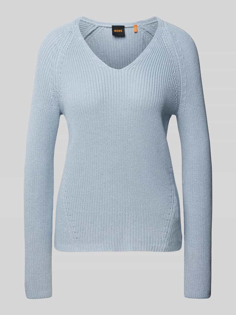Boss Orange Gebreide pullover met boothals model 'Fardin'