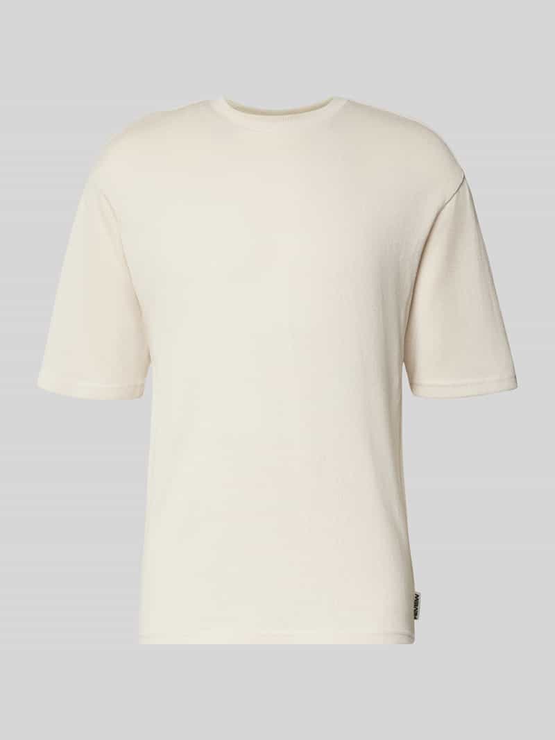 T-shirt met labeldetail en ronde hals