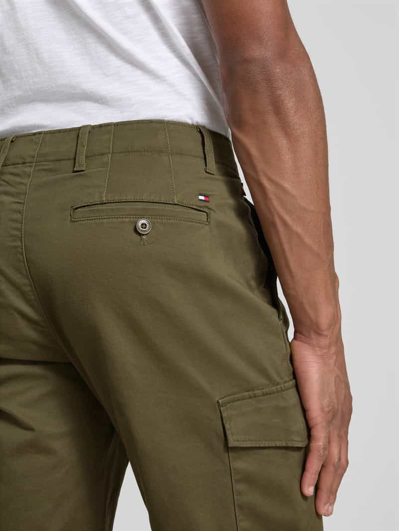 Tommy Hilfiger Regular fit korte cargobroek van een mix van katoen en elastaan