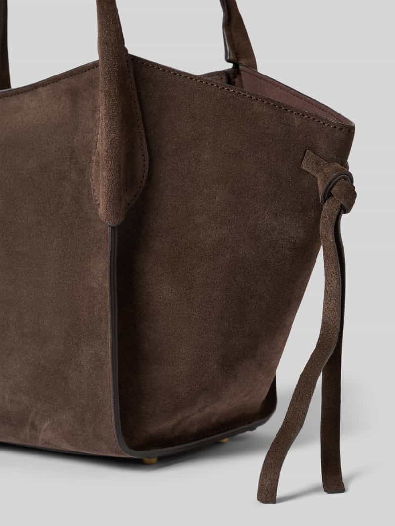 Abro shopper van echt leer model 'VIBE' donkerbruin, foto 4