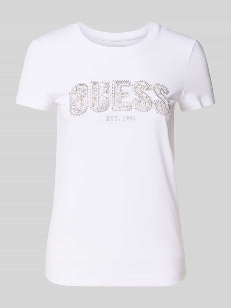 Guess T-shirt met labelstitching