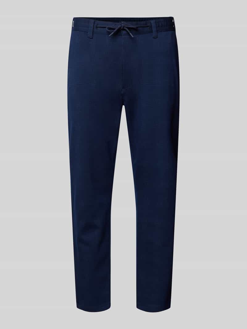 MCNEAL Tapered fit stoffen broek met tunnelkoord