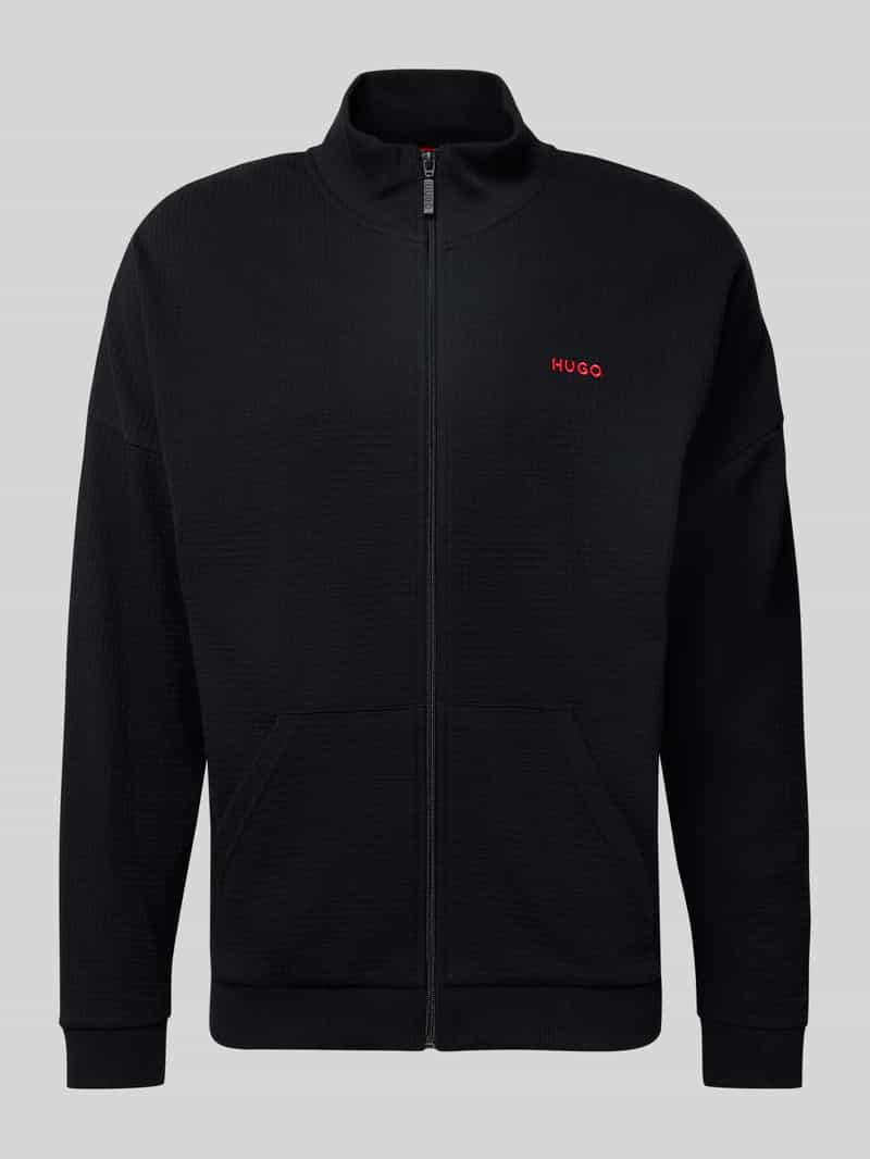 HUGO Regular fit sweatjack van katoenmix model 'AUSTIN'