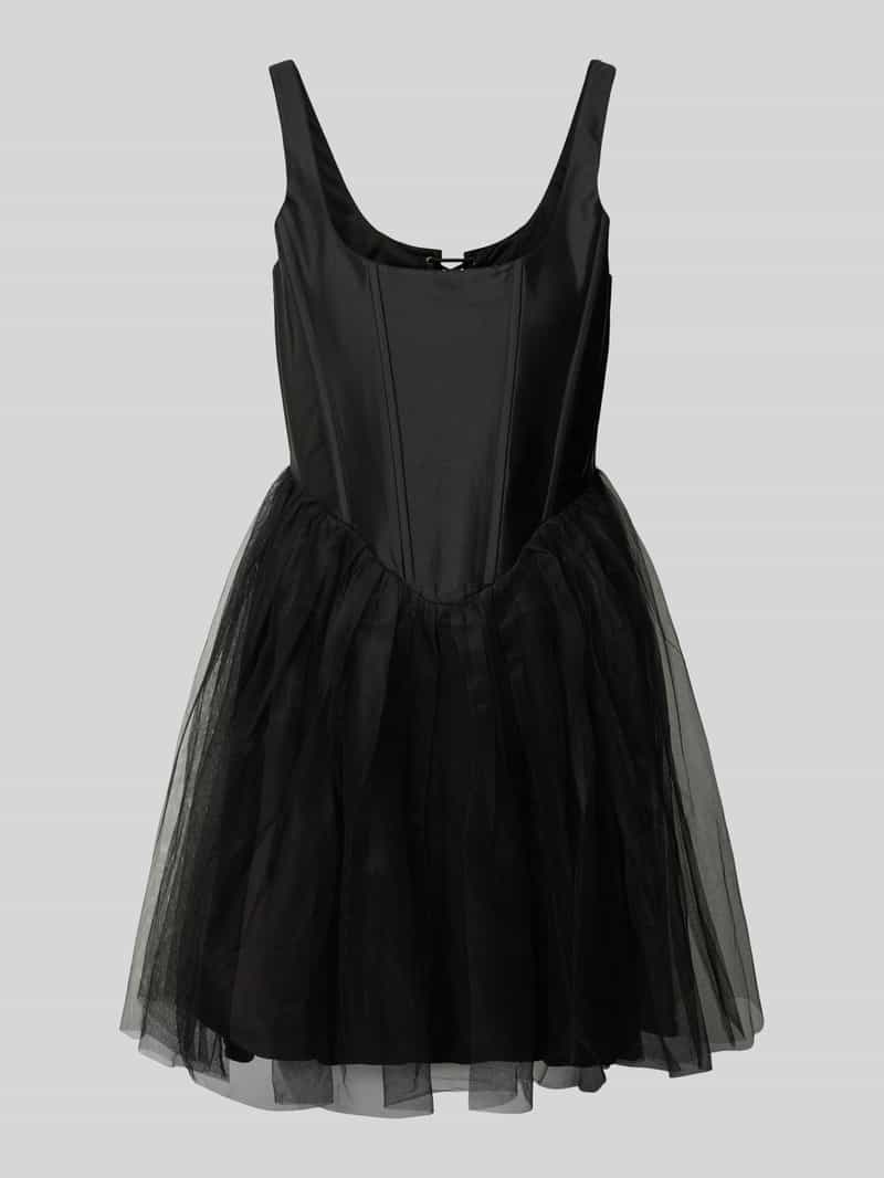 Lace & Beads Cocktailjurk met vierkante hals