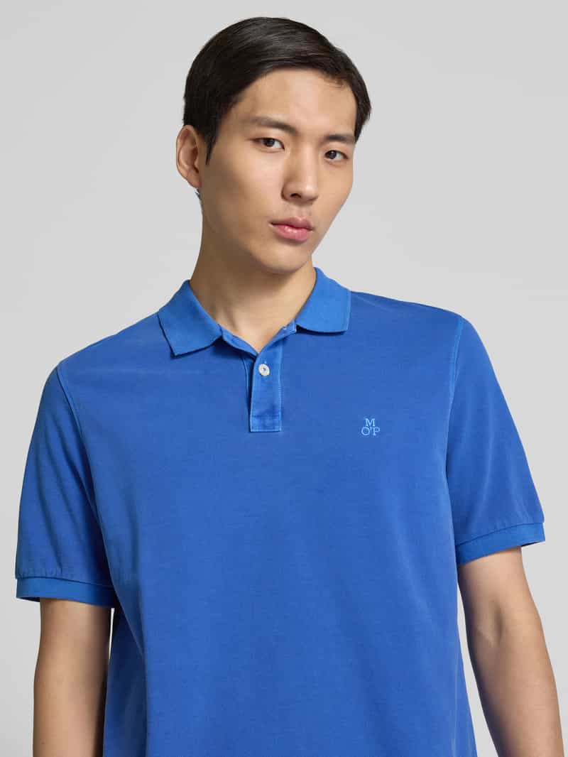 Marc O'Polo Regular fit poloshirt van puur katoen met logostitching