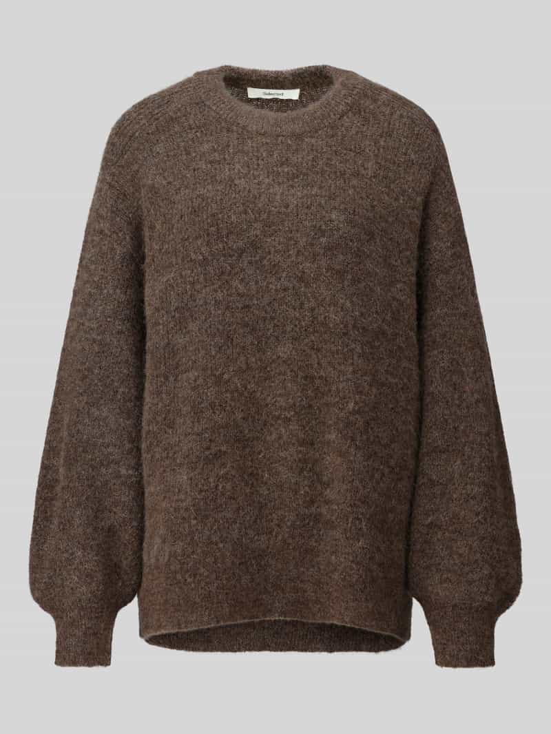 Selected relaxed fit pullover van wolmix model 'LULU'