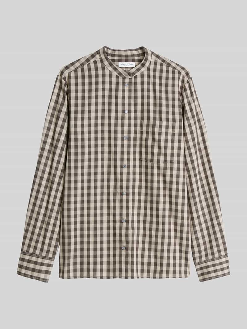 Marc O'Polo Regular fit blouse met lange mouwen van puur katoen