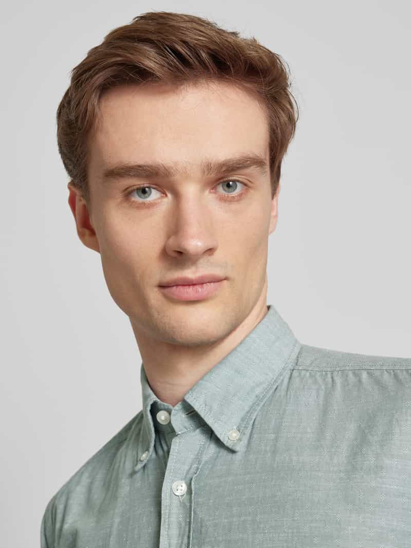 Boss Orange Slim fit vrijetijdsoverhemd met button-downkraag model 'Rickert'