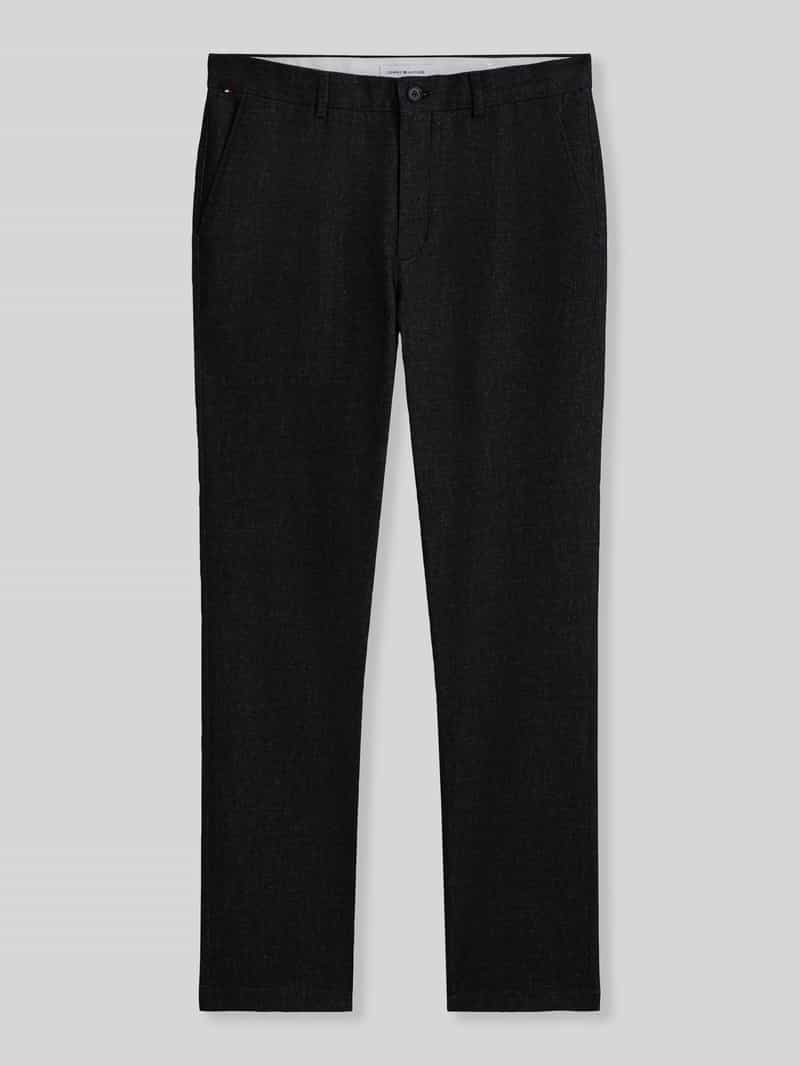 slim fit recht broek van katoenmix met viscose model 'DENTON'