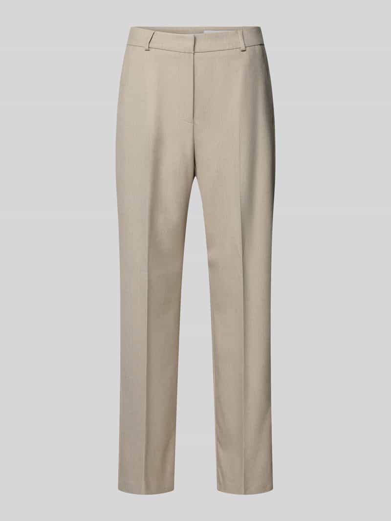 comma Stoffen broek met persplooien en achterzakken
