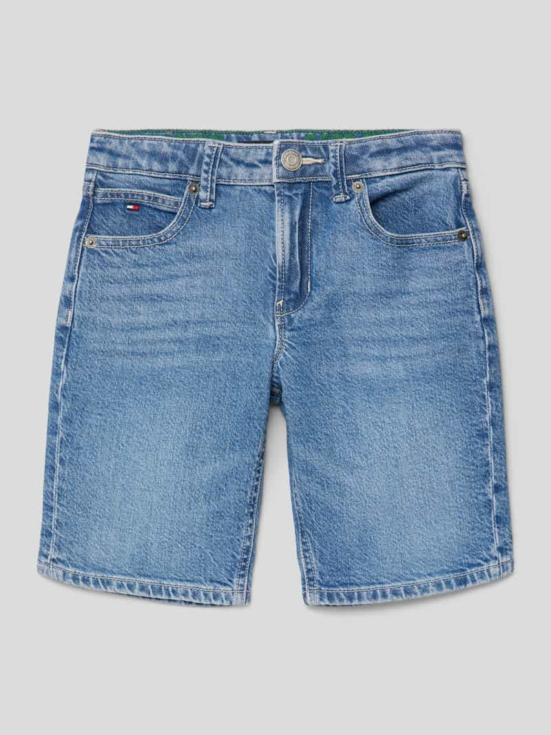 Tommy Hilfiger Teens Korte jeans met labeldetail