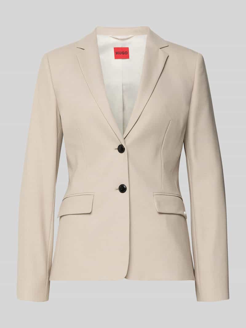 Slim fit longblazer met viscose Model 'ADALAS'