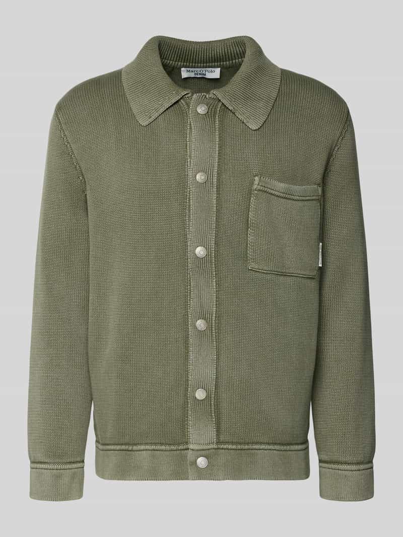 Marc O'Polo DENIM Relaxed fit gebreid jack van puur katoen