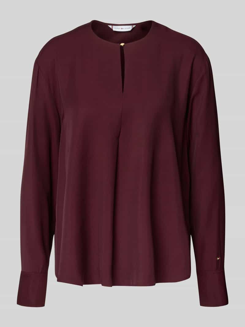 Tommy Hilfiger Relaxed fit blouse met lange mouwen van pure viscose