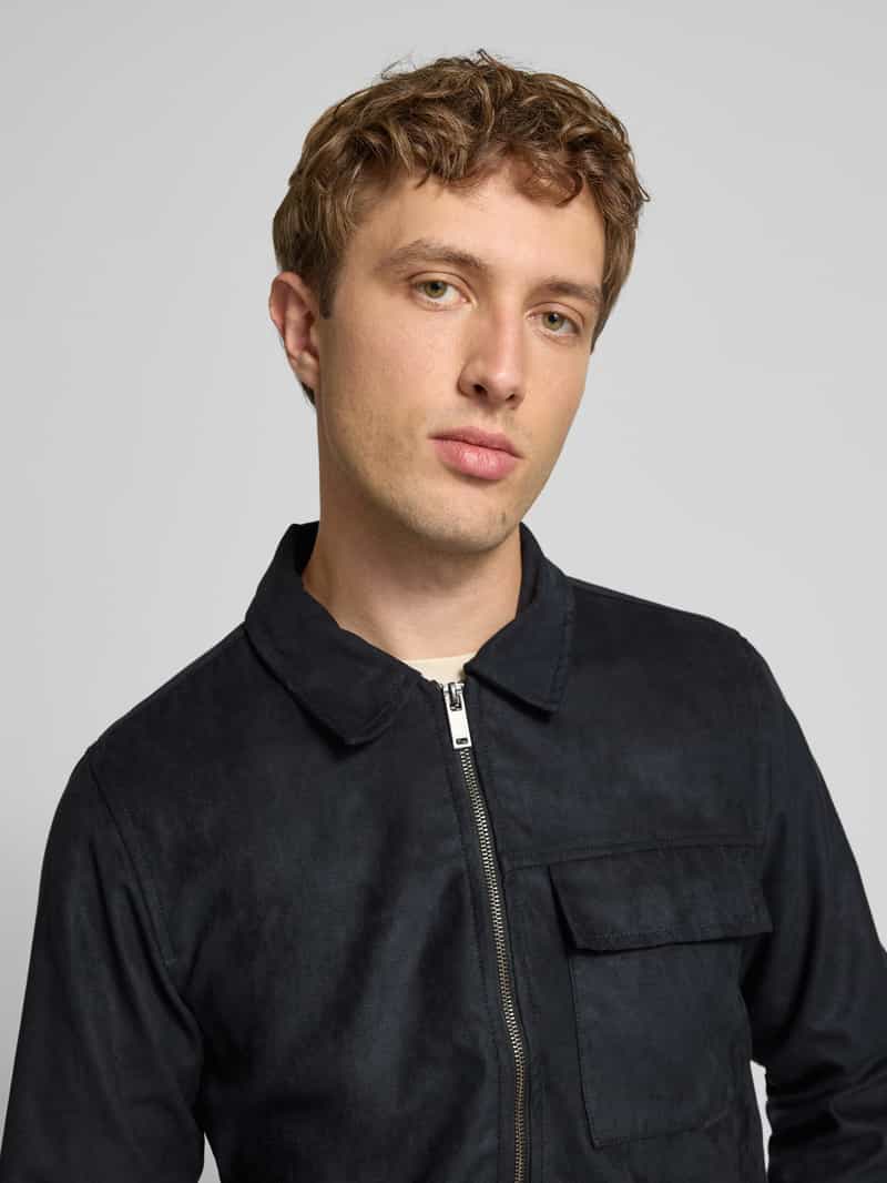 Blend Jack in leerlook met borstzak model 'HELGER'