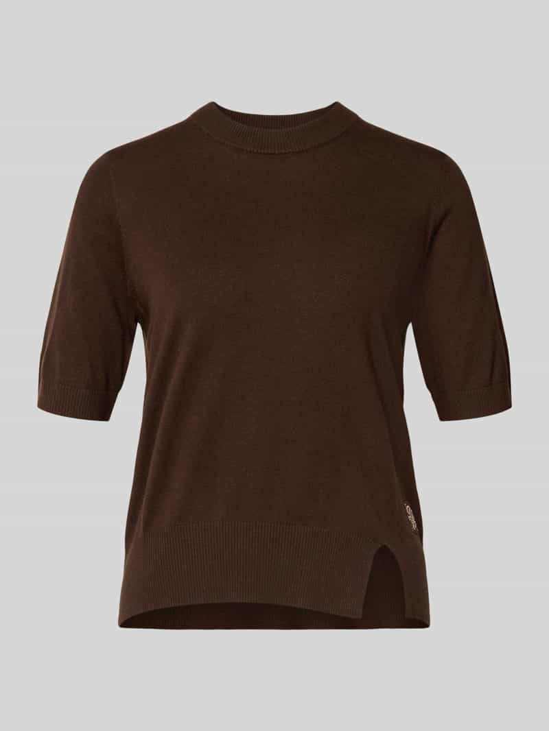 Liu Jo White Gebreid shirt met ronde hals