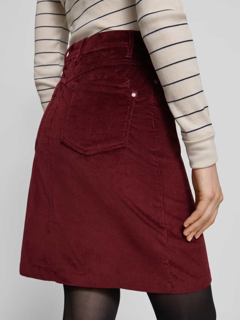 s.Oliver RED LABEL Uitlopende minirok in ribcordlook