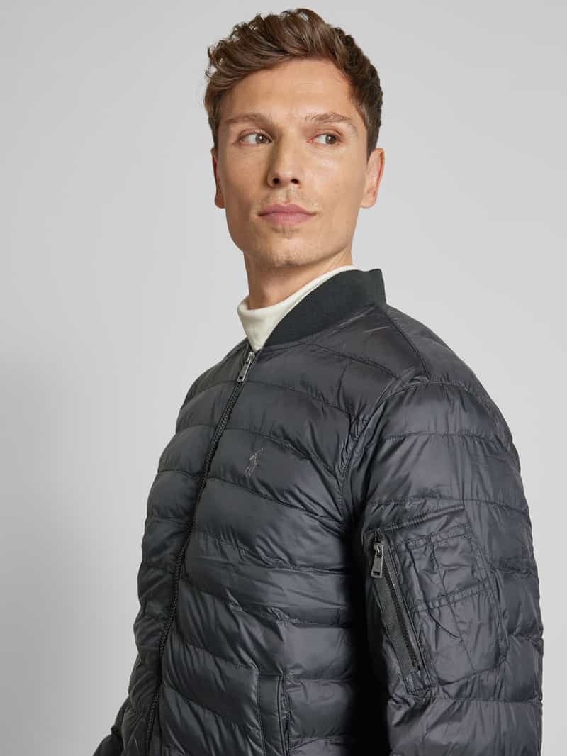 Polo Ralph Lauren Gewatteerd jack met labelstitching model 'TERRA'