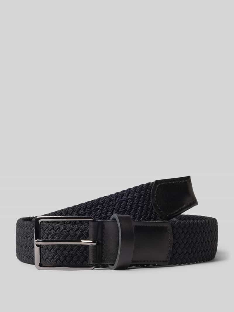 Bugatti Stoffen riem met kabelpatroon