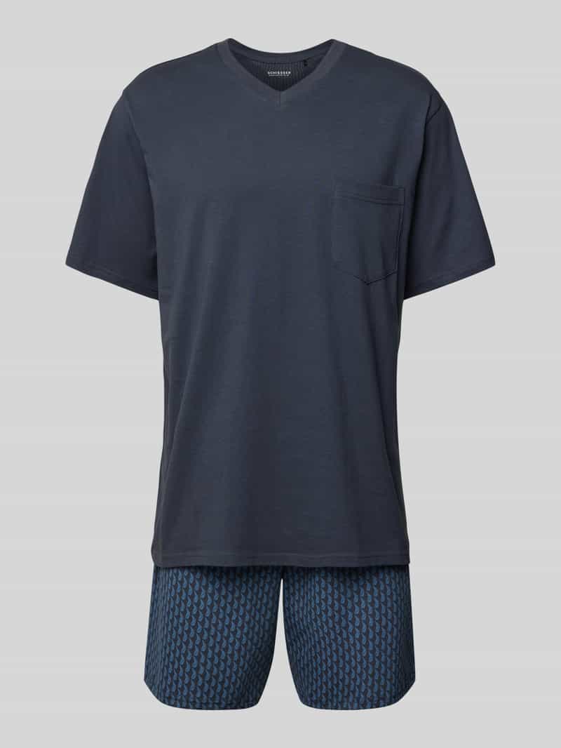 Schiesser Pyjama met borstzak