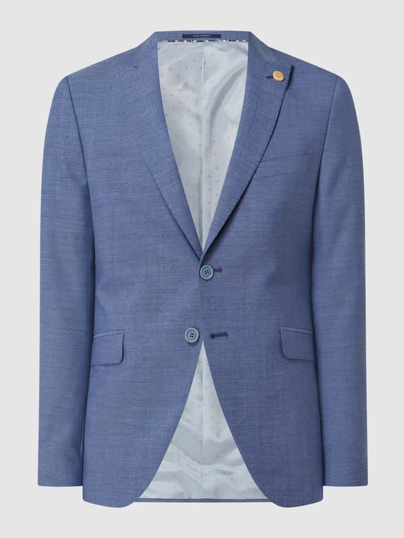 Colbert van wol met  knopen Wilvorst