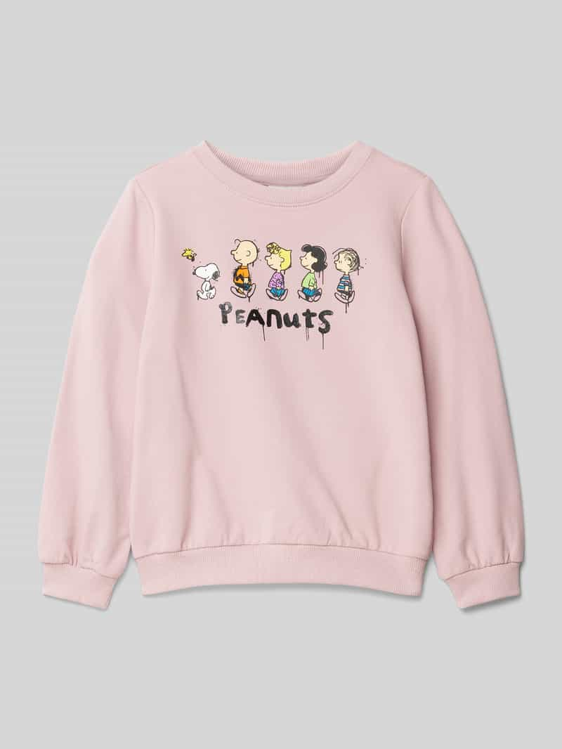 S.Oliver RED LABEL Regular fit sweatshirt van katoenmix met Peanuts-print