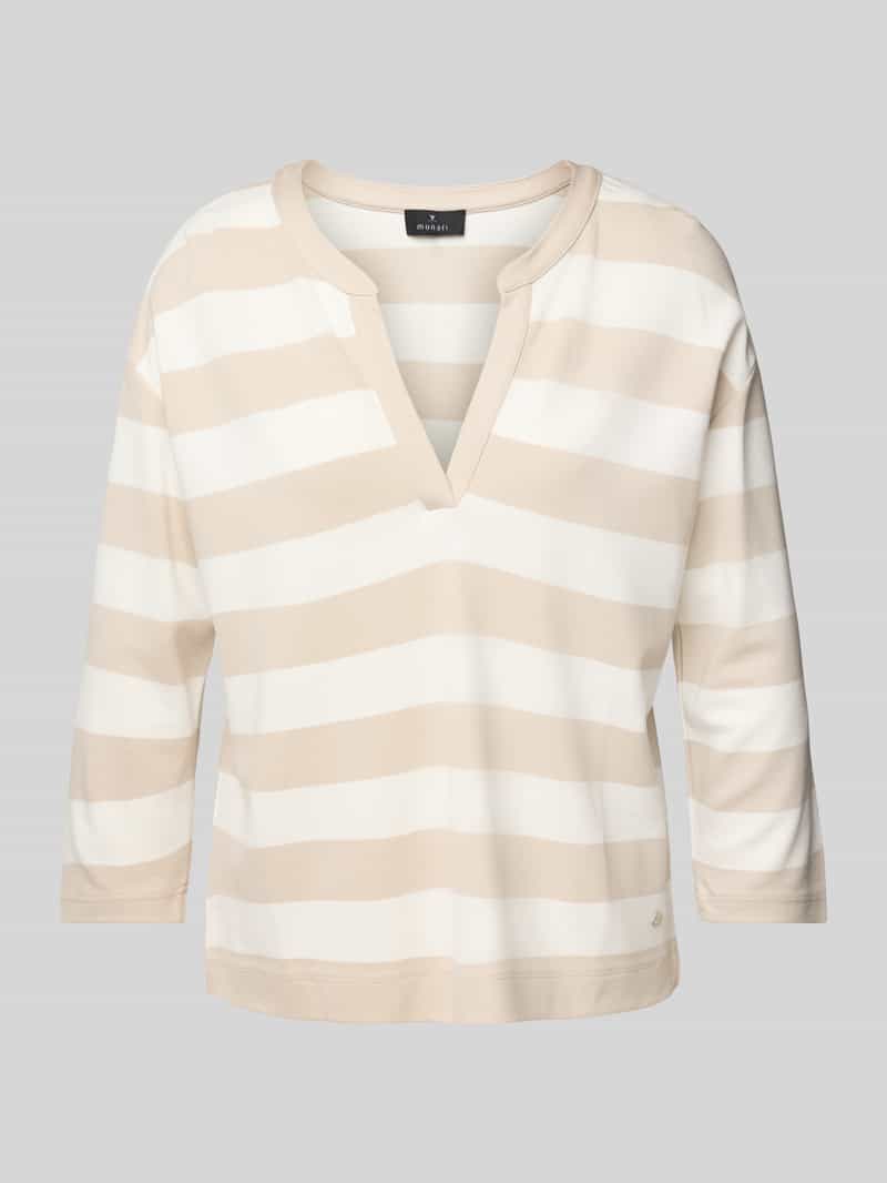 monari Sweatshirt met 3 4-mouwen