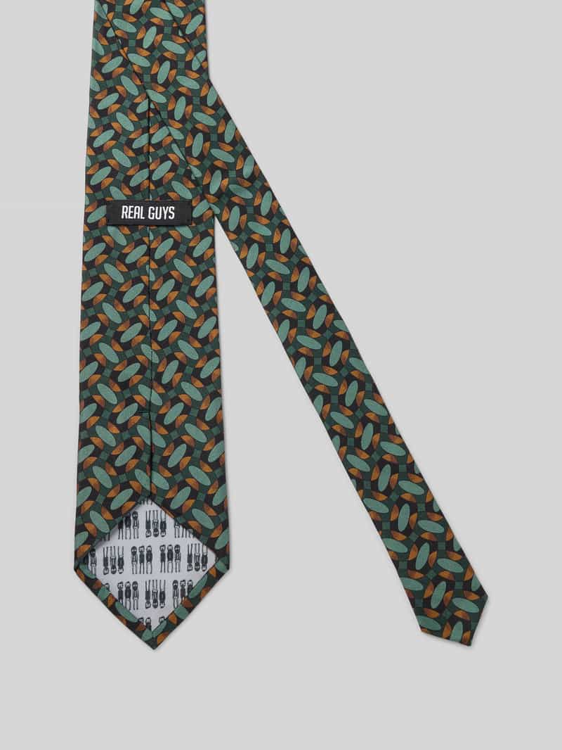J.Ploenes Zijden stropdas met logoprint (8 5 cm)