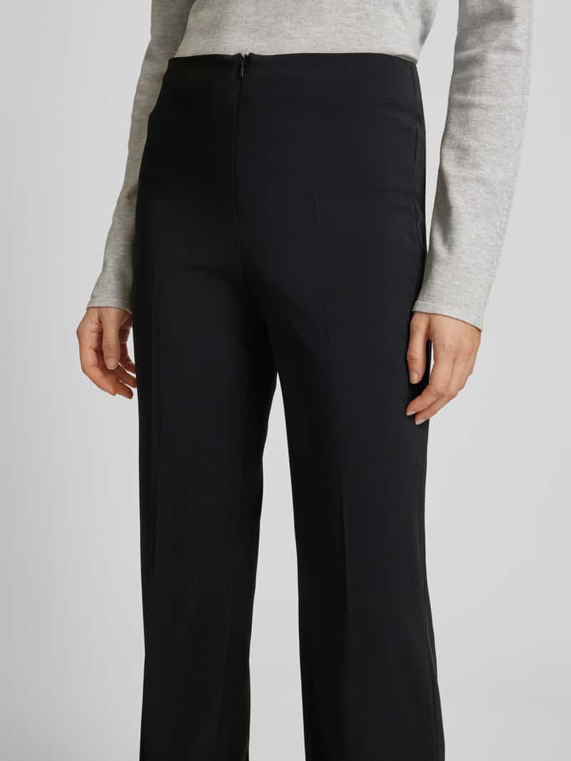 RAFFAELLO ROSSI Straight leg stoffen broek met persplooien model 'BRITTA'
