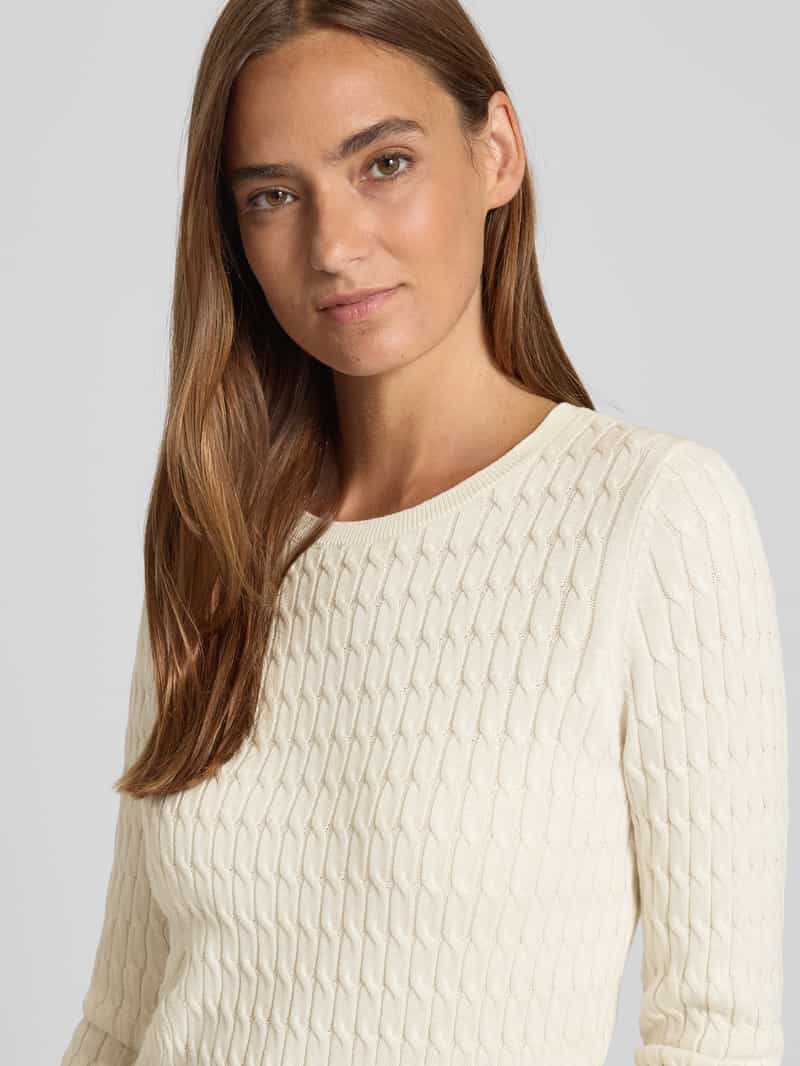Christian Berg Woman Gebreide pullover met kabelpatroon