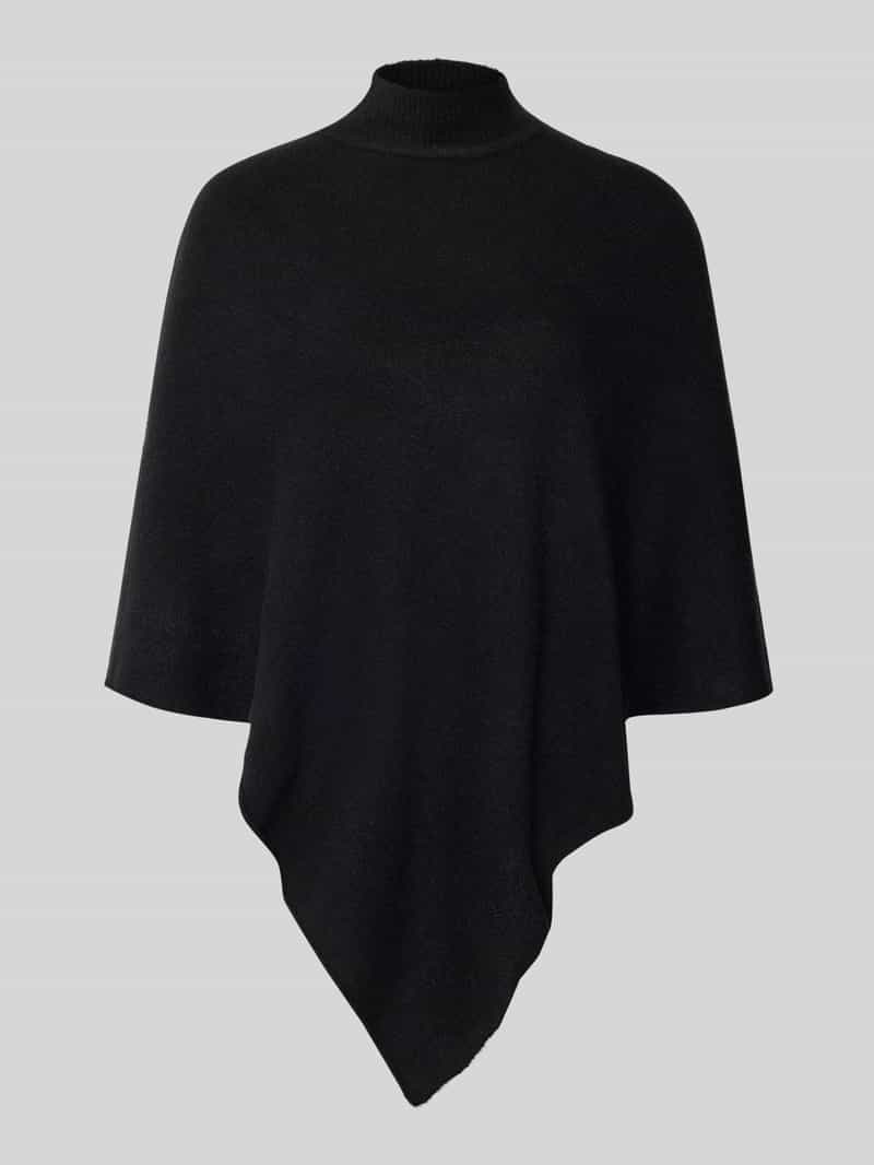 Pieces Loose fit gebreide poncho met ronde hals en kraag model 'FORTUNA'