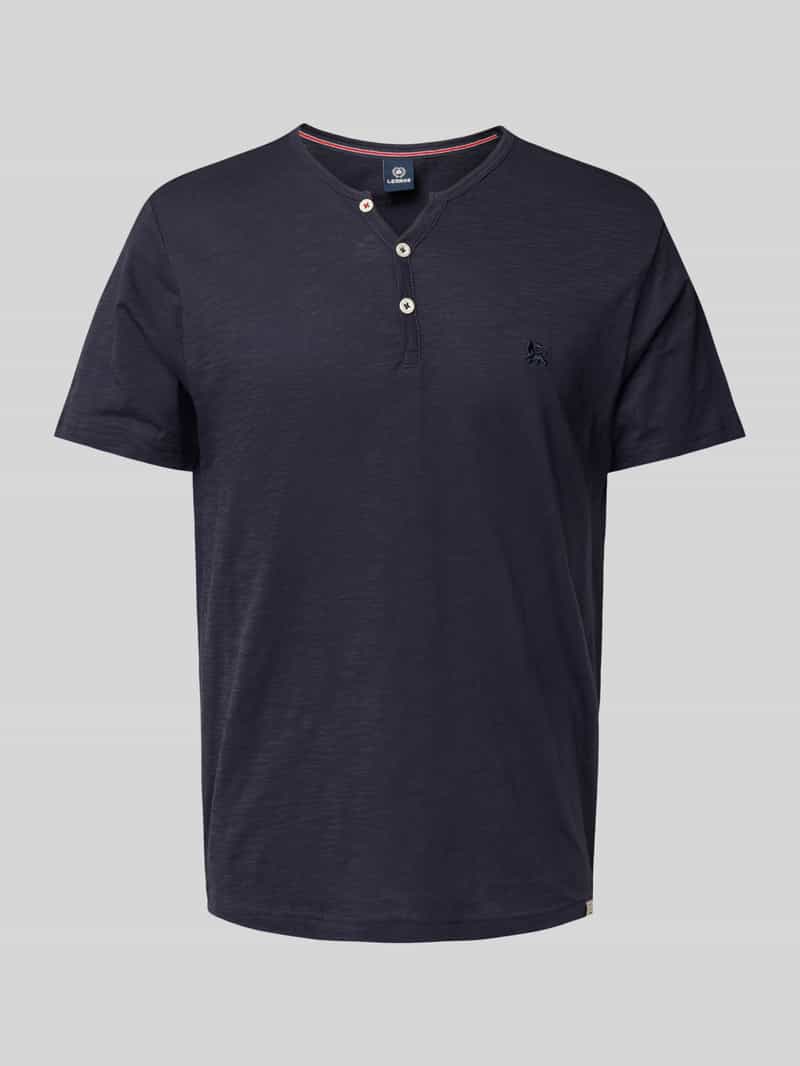 Lerros T-shirt met serafinohals