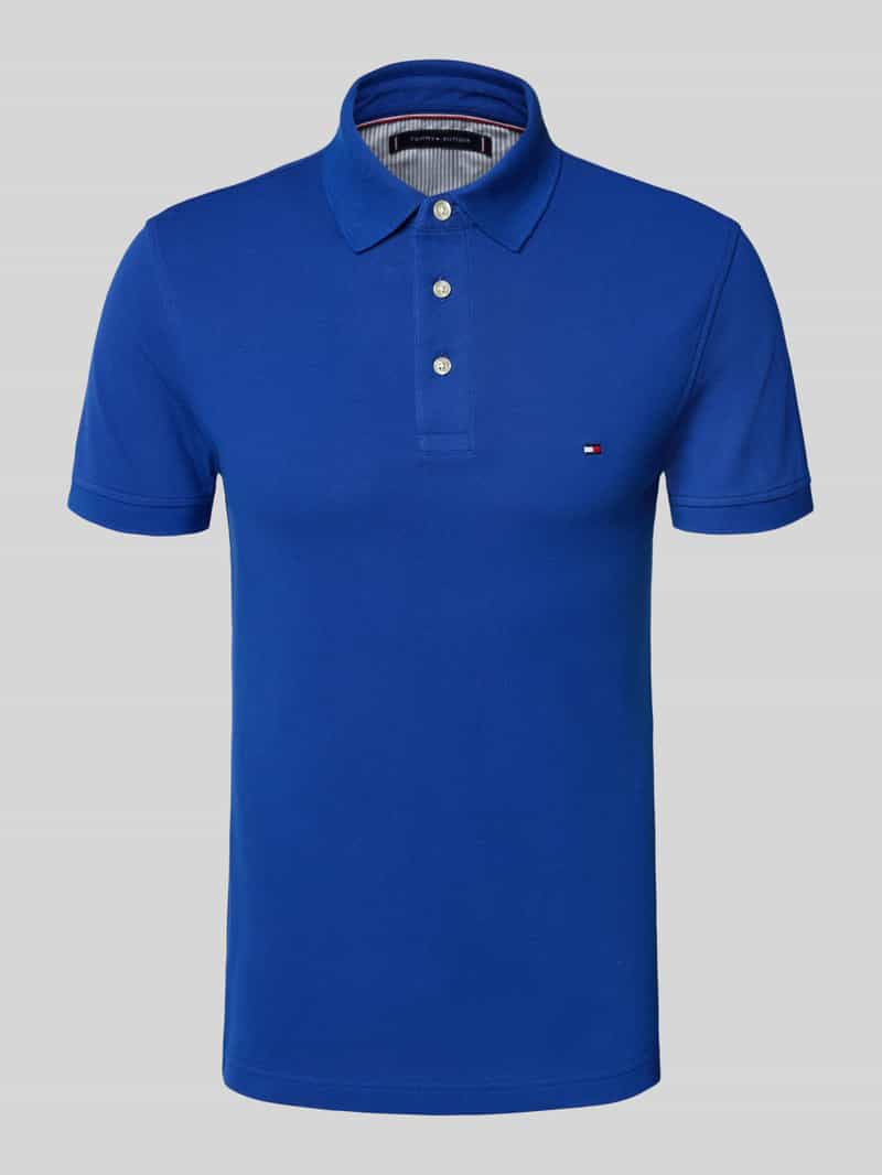 Tommy Hilfiger Slim fit poloshirt van een mix van katoen en elastaan